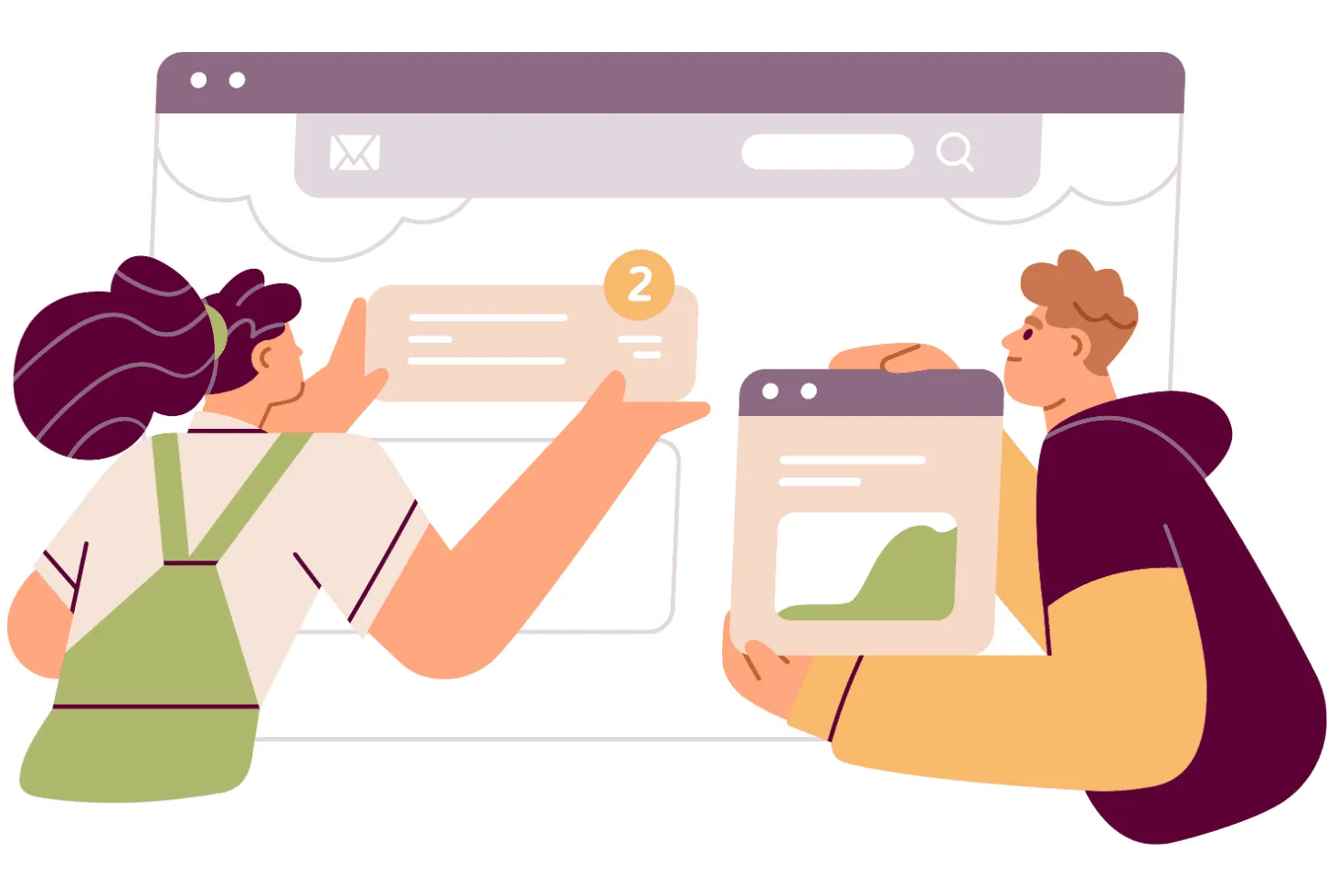 On-demand App Categories Illustration