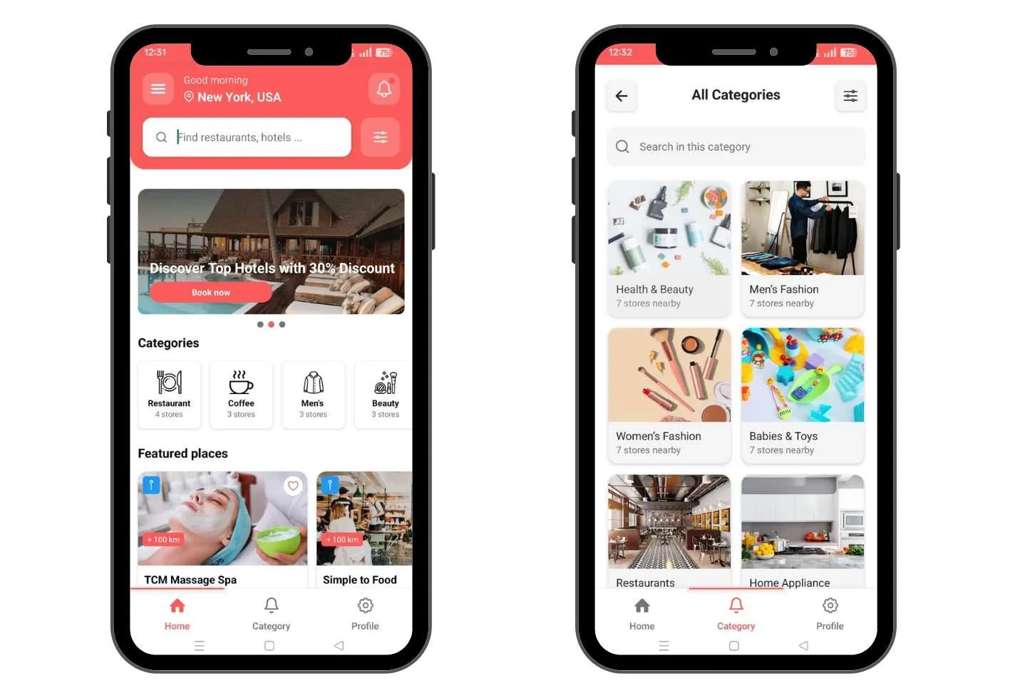 On-demand App Categories Illustration